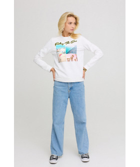 Світшот жіночій basic  /no flis/ 