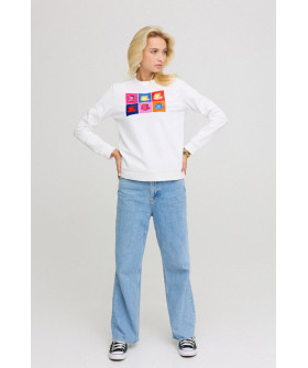 Світшот жіночій basic  /no flis/ 