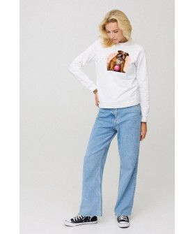 Світшот жіночій basic  /no flis/ 