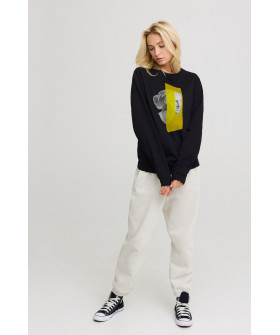 Sweatshirt for women oversize /no flis/ 