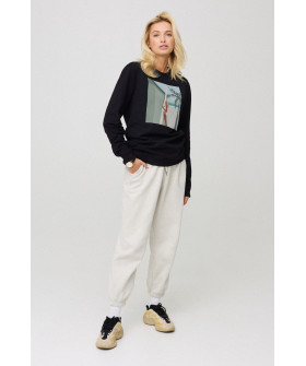Sweatshirt for women oversize /no flis/ 