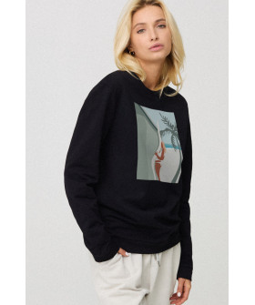 Sweatshirt for women oversize /no flis/ 