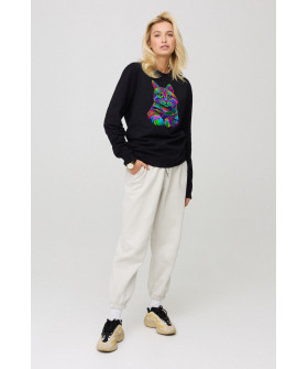 Sweatshirt for women oversize /no flis/ 