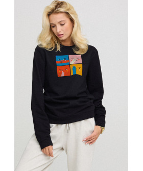 Sweatshirt for women oversize /no flis/ 