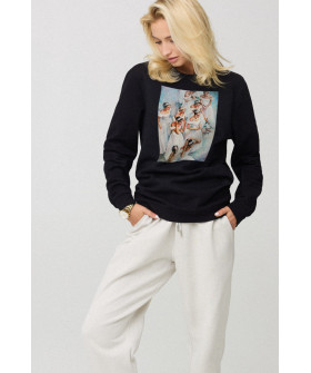 Sweatshirt for women oversize /no flis/ 