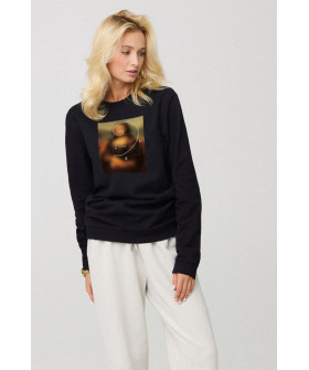 Sweatshirt for women oversize /no flis/ 