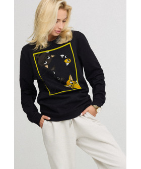 Sweatshirt for women oversize /no flis/ 