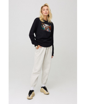 Sweatshirt for women oversize /no flis/ 