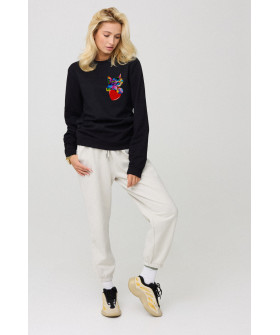 Sweatshirt for women oversize /no flis/ 