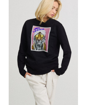 Sweatshirt for women oversize /no flis/ 