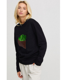 Sweatshirt for women oversize /no flis/ 