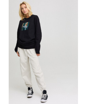 Sweatshirt for women oversize /no flis/ 