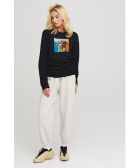 Sweatshirt for women oversize /no flis/ 