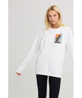 Sweatshirt for women oversize /no flis/ 