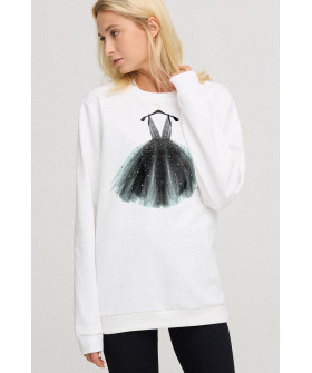 Sweatshirt for women oversize /no flis/ 