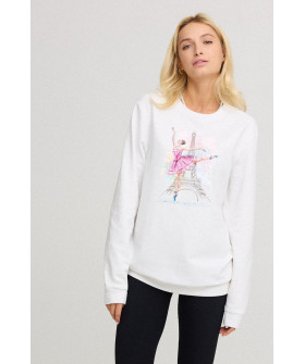 Sweatshirt for women oversize /no flis/ 