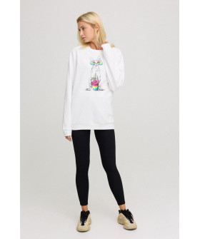 Sweatshirt for women oversize /no flis/ 
