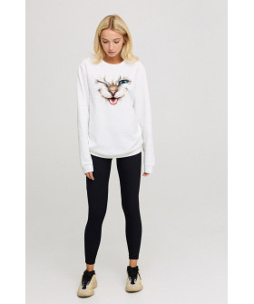 Sweatshirt for women oversize /no flis/ 