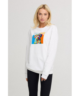 Sweatshirt for women oversize /no flis/ 