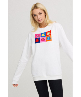 Sweatshirt for women oversize /no flis/ 