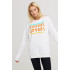 Sweatshirt for women oversize /no flis/ 