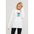 Sweatshirt for women oversize /no flis/ 