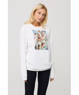 Sweatshirt for women oversize /no flis/ 