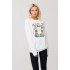 Sweatshirt for women oversize /no flis/ 