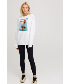 Світшот жіночий oversize  /no flis/ 