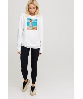 Свитшот женский oversize /no flis/ 