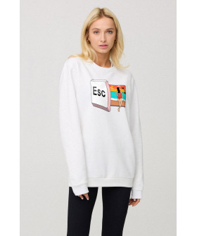 Sweatshirt for women oversize /no flis/ 