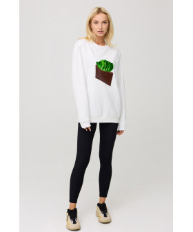 Sweatshirt for women oversize /no flis/ 