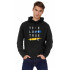 Hoodie for men YAPPI black patriotic with fleece