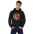 Hoodie for men YAPPI black patriotic with fleece