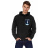 Hoodie for men YAPPI black patriotic with fleece