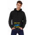 Hoodie for men YAPPI black patriotic with fleece