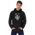 Hoodie for men YAPPI black patriotic with fleece