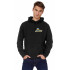 Hoodie for men YAPPI black patriotic with fleece