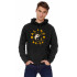 Hoodie for men YAPPI black patriotic with fleece