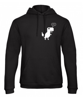 Hoodie for men YAPPI black patriotic with fleece