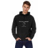 Hoodie for men YAPPI black patriotic with fleece