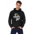 Hoodie for men YAPPI black patriotic with fleece