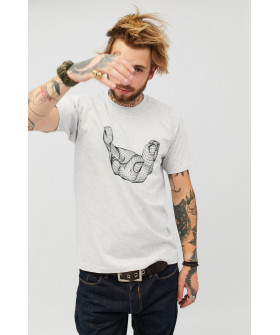 Men's T-shirt gray YAPPI