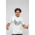 Men's T-shirt with print white YAPPI