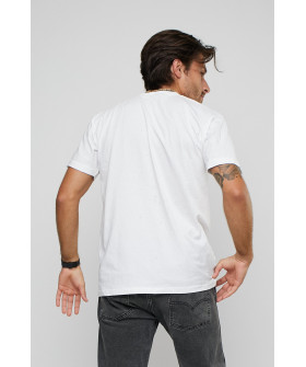 Футболка мужская с принтом белая YAPPI