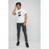 Men's T-shirt with print white YAPPI