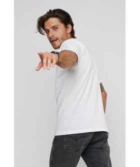 Футболка мужская с принтом белая YAPPI