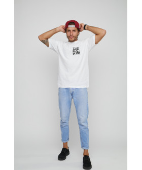 Футболка мужская с принтом белая YAPPI