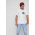 Men's T-shirt with print white YAPPI