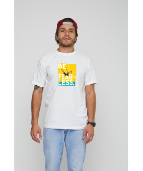 Men's T-shirt with print white YAPPI